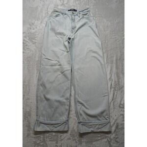 Hollister Ultra High Rise Dad Jeans Light Wash Women Size 25 x 29